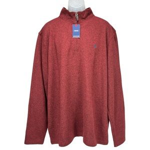 IZOD | Mens 3XL Advantage Performance 1/4 Zip Pullover Sweatshirt in Port Royale